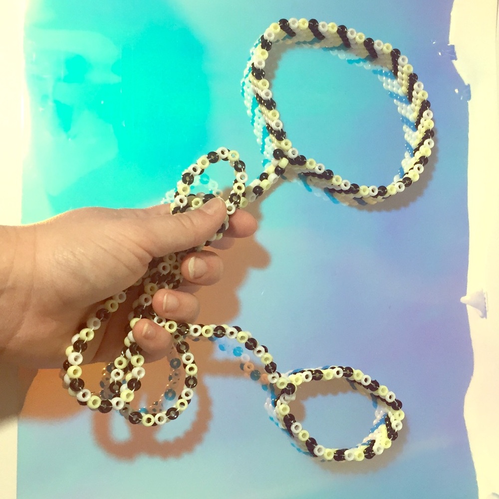 Kandi Rave Necklace to Wrist Leash